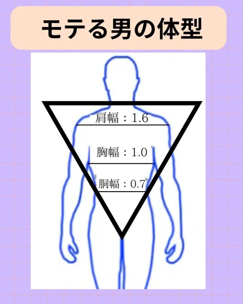 モテる男の体型