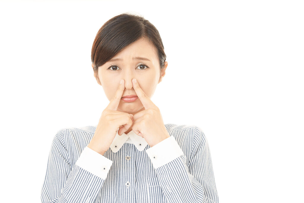 臭いを気にする女性